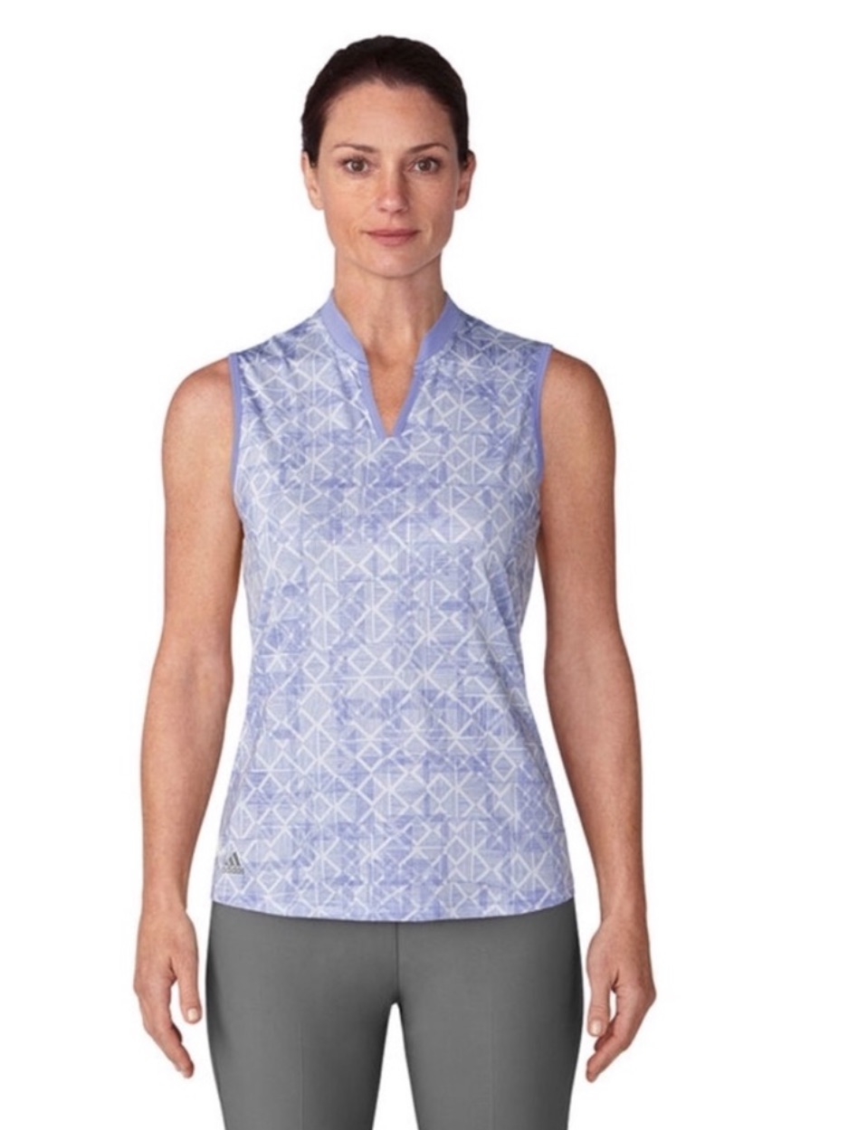 Adidas Golf Sleeveless Printed Polo